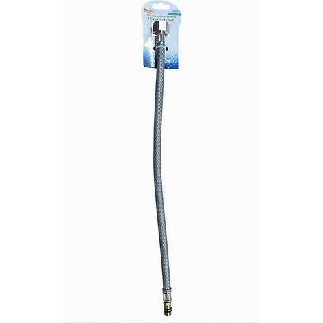TRADE SHOP - Tubo Flessibile Flessibili Rubinetto Miscelatore Acqua 40 Cm F1/2 X M10/1 87369 - (1/2)