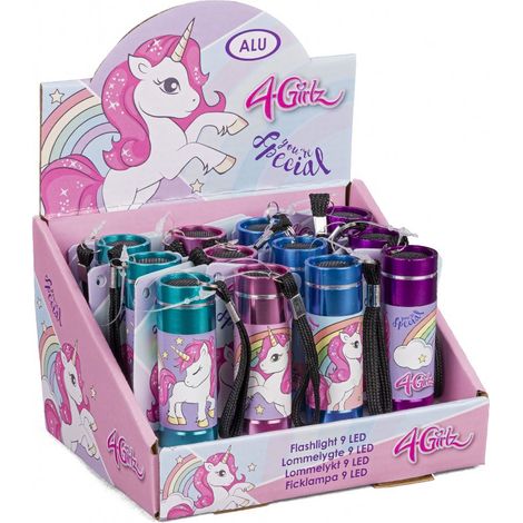 Lampe torche LED Licorne VN 4Girls, aluminium, 9 cm - AquaForge (1/5)