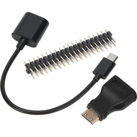 Adaptateur Mini USB vers Micro USB Femelle, Câble d'Alimentation 40 Pins pour Raspberry Pi Zero