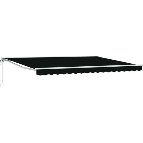 Elektrische ausziehbare Markise Schwarz 4 x 3 m (1/5)