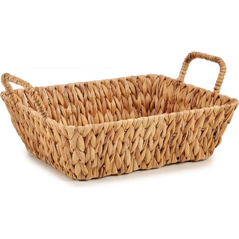 Panier décoratif avec poignées, 40 x 29 cm, jacinthe d'eau (1/5)