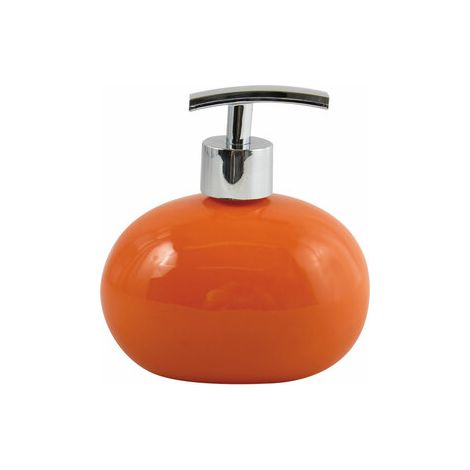 MSV - DISPENSADOR DE JABÓN DE CERÁMICA, COLOR NARANJA