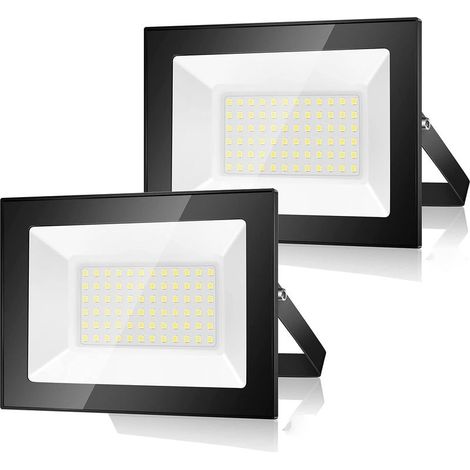 Projecteur LED extérieur 50W 5000LM 6500K Étanche IP66 Angle de faisceau 120° Pour éclairage de jardin, garage, terrasse (1/4)