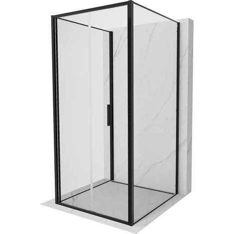 Mexen Exo-F 3S Duschkabine 3-seitig faltbar 100 x 100 cm, transparent, schwarz - 816-100-100-70-00-3S (1/5)
