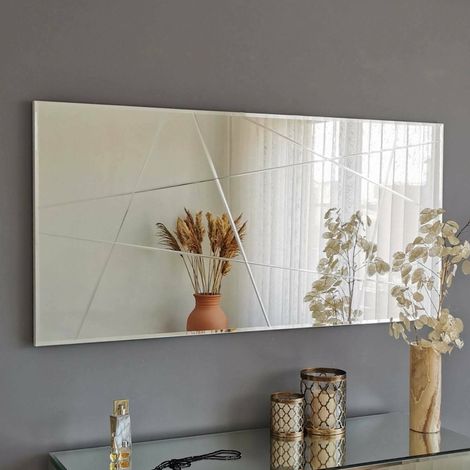 Espejo Thalatte, Estructura de Madera Nobilitada, 2.2x62h cm Plata (1/5)