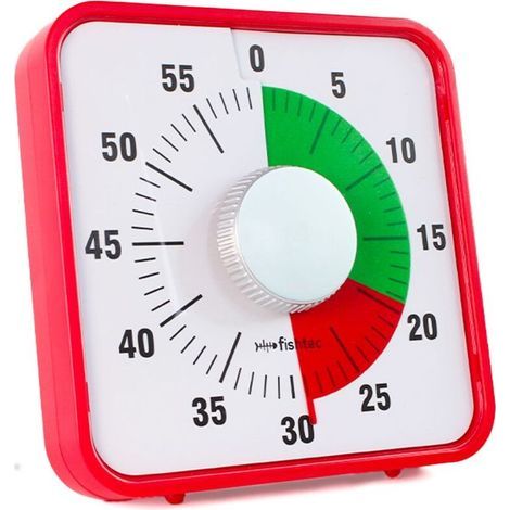 Temporizador mecánico Maxi - 60 minutos - Tamaño grande 19 cm (1/4)