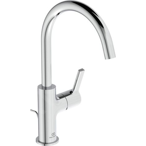 Robinet de lavabo IS JOY, avec bec mobile, avec vidage, longueur du bec 169 mm, chromé (1/5)