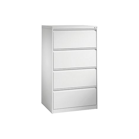 Armario fichero ACURADO  de 2 vías  4 cajones  gris luminoso