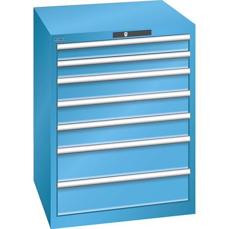 LISTA, Armoire à tiroirs avec 7 tiroirs, l x p x h 717 x 725 x