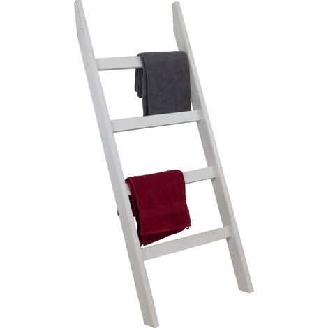 Holzleiter breit 140cm Neu weiss (1/4)