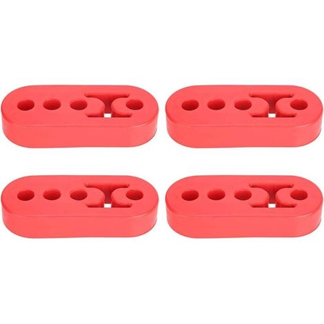 Soporte de escape, 4 piezas de soporte de escape de goma, buje de repuesto universal para instalación con 4 orificios de 12 mm para suspensión de tubo de escape u otras piezas. (1/5)