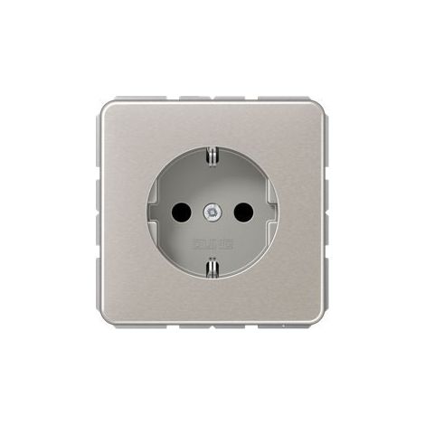 Jung Enchufe SCHUKO®, 16 A 250 V , aluminio eloxiert, serie CD, platino CD 1520 PT