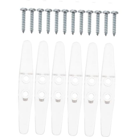 6pièces Lot de Taquets Cordons Rideaux Transparente Plastique Sécurité Accessoires Résistants pour Cordon De Store Et Rideau
