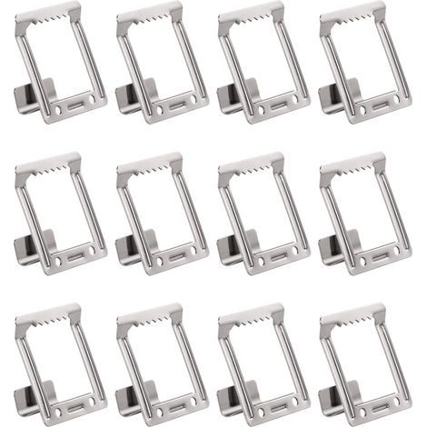CCYKXA 12pcs Picture Frame Clips, Hanging Hooks for Canvas Frames, Metal Canvas Clips, No Drilling Required for Hanging Photos, Black/Light