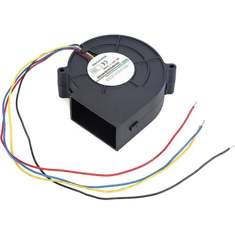Souffleur d'air à turbine DC pour barbecue et camping, équipement de chauffage portable, ventilateur 12V 2.94A, idéal pour pique-nique et grillades en extérieur. (1/5)