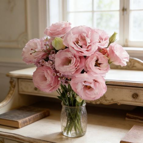 1000 Graines Lisianthus Rose Lucita – Variété Florifère à Semis Facile, Idéal Balcon, Potager Fleuri, Pots et Massifs Colorés (1/5)