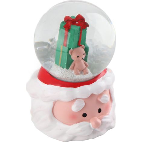 Leuchtende Weihnachtskugel aus Kristallharz, niedliche batteriebetriebene Tischdekoration für den Weihnachtsbaum, Partygeschenk, Zuhause, Geschenk. (1/5)