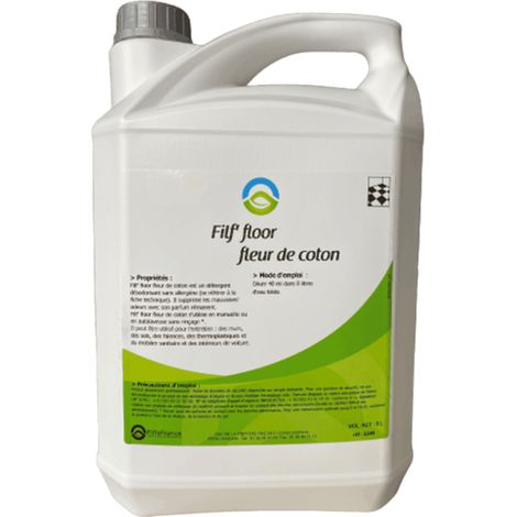 FILFA FRANCE - Filf'floor - Détergent, désodorisant sol 2D - Parfum Fleurs de coton - 5L (1/3)