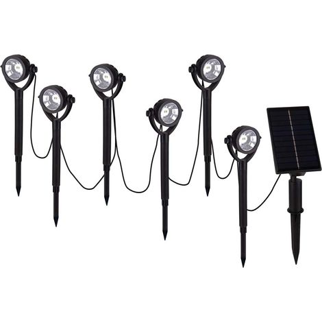 Solarleuchte Stecklampe Außenleuchte LED Erdspieß Gartenleuchte beweglich 6x