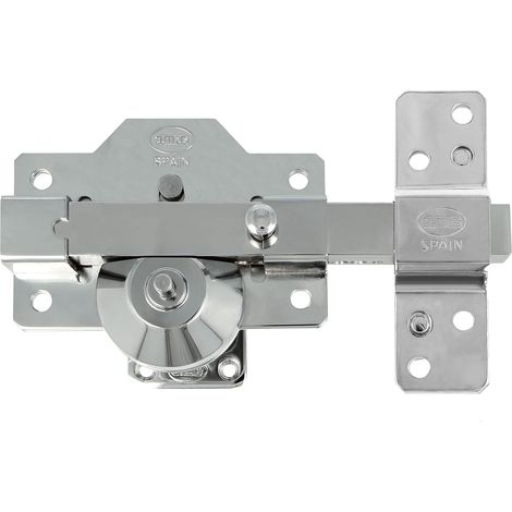 AMIG Verrou haute sécurité 3 PLUS 90 x 154 mm Acier Chromé brillant (1/5)