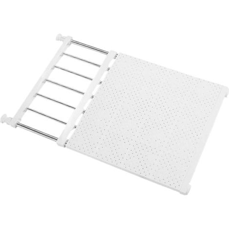 Tige télescopique réglable pour rangement, étendoir extensible pour armoire, cuisine, placard et bibliothèque, DIY organisateur