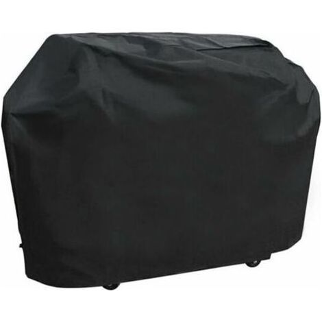 Housse De Protection Pour Gril À Gaz Bcc Noir Oxford 100% Imperméable Et Coupe-Vent Avec Cordon De Serrage Pour Montage Au Sol (M, 150 x 100 x 125 Cm) (1/4)