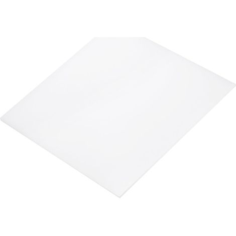 Feuilles en Plastique de 10 x 10 x 1/16 Pouce, Polyéthylène à Ultra Haut Poids Moléculaire, Planche de Polyéthylène Blanche Opaque pour l'Automobile, la Chimie, la Fabrication (1/5)