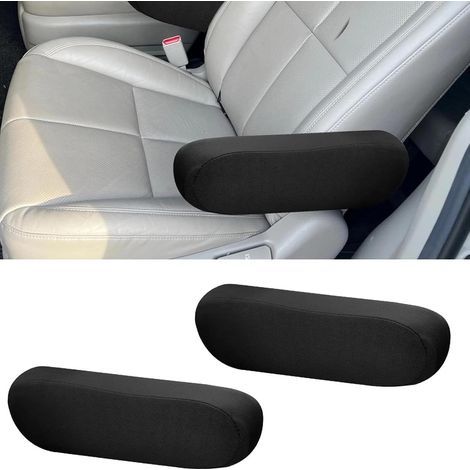 2 Pièces Voiture Accoudoir Pad Universel Noir Protège Accoudoir Voitur Housse Daccoudoir de Voiture Housse Daccoudoir de Siège Avant de Voiture pour la Plupart des Voitures Camions SUV Etc (1/5)