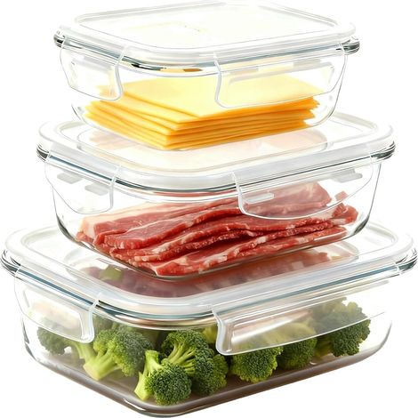 Boite a fromage pour frigo 3 pieces, boite fromage transparente (1/5)
