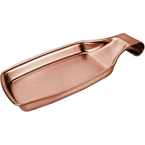 Repose-cuillère carré en acier inoxydable 304, élégant porte-cuillères de cuisine, couleur or rose (1/5)