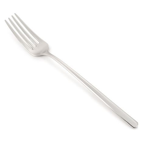Fourchette de Table Arcos Milano Series - Fourchette Monobloc de una pièce en acier inoxydable 18/10 - Taille de 215 mm - Lavable au lave-vaisselle. Couleur argent.