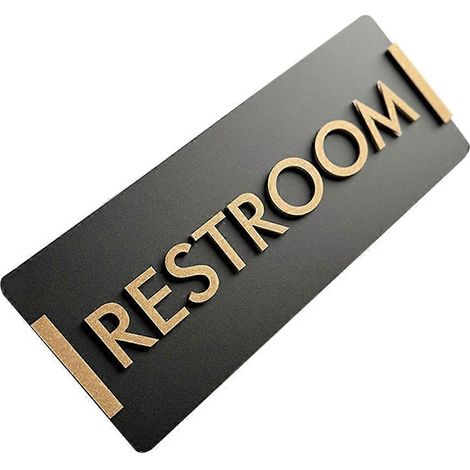 Panneau de porte de salle de bain en acrylique, panneau de toilettes commerciales, ensemble de 5 pièces (1/5)