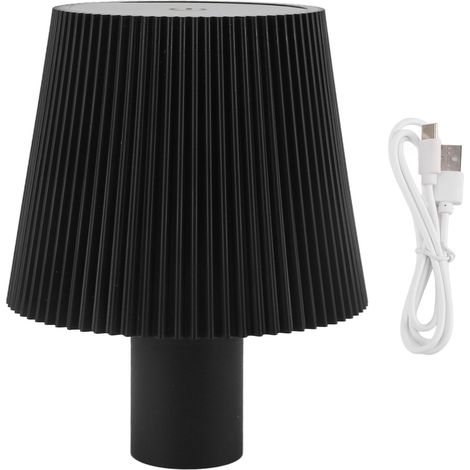 Lampe bouteille 3 couleurs à gradation 4000 mah, rechargeable sans fil, étanche IP54, table portable pour extérieur, restaurant, chambre à coucher, noir