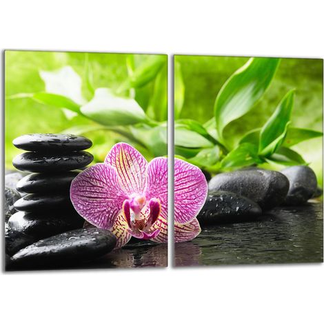 Glasschutzplatte für den Herd 2x40x52 Orchidea