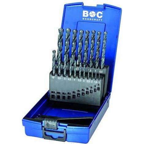 Juego de 25 Brocas HSS Rectificadas DIN 338 KG13B0 BOC