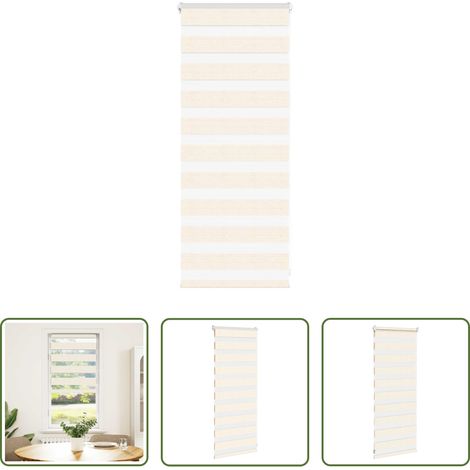Doppelrollo -  Doppelrollo Marmorbeige 55x100 cm Stoffbreite 50,9 cm Polyester (1/5)