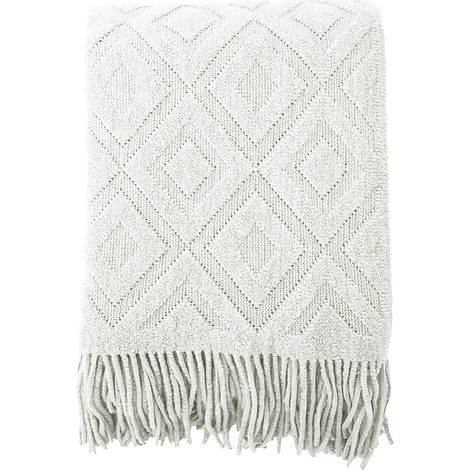 Couverture Tricotée Gland Couleur Solide Jacquard Motif Losange Nordique Chaud Jeté Tapis à La Mode Doux Couverture Jeté De Canapé Couvre-Lit Décorative Jetés De Lit 130230cm (1/3)