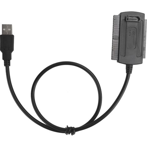 Câble adaptateur USB vers SATA pour disque dur IDE, lecteur optique, conversion de ports série et parallèle (1/5)