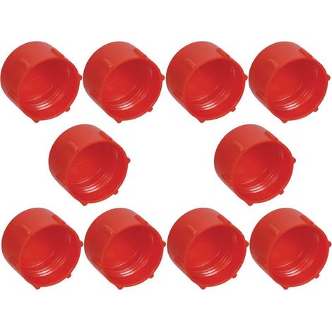 10x Tappi di protezione antipolvere in plastica con filettatura femmina metrica per tubi flessibili idraulici, M14 x 1,5 mm (1/3)