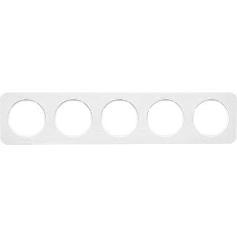 Cornice interruttore Berker r.1 termoplastico 5 moduli lucido (1/3)