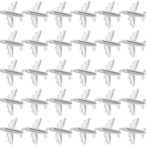30 punaises métalliques en forme d'avion pour tableau d'affichage-2x2cm