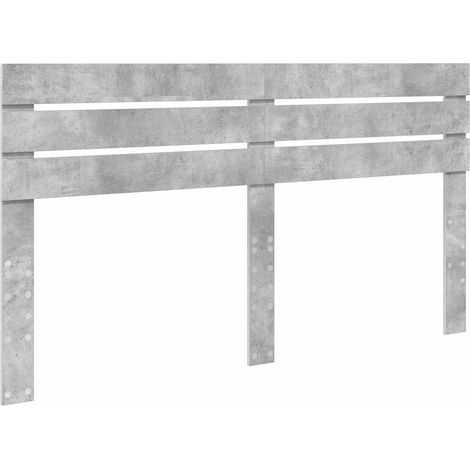 Cabecero Gris Concreto Madera contrachapada vidaXL