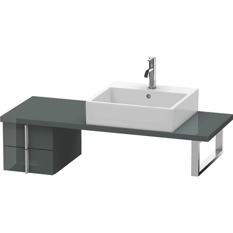 VERO Mobile Consolle Bassa 285x300x448mm Grigio Doloaveci Lucido