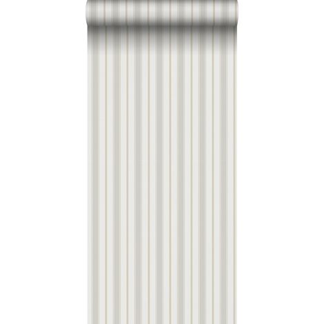 papier peint à rayures gris et beige  - Sanders & Sanders (1/4)