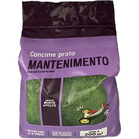 Sacca da 5 Kg di Concime azotato - Per prato fertilizzante granulare per mantenimento fino a 200 m² (1/5)