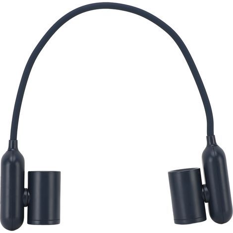 Tragbarer Nackenventilator mit 3 Geschwindigkeitsstufen, batteriebetrieben, USB-aufladbar, starker Luftstrom, leise, leicht, ideal für Reisen, Zuhause und Büro, blau (1/5)
