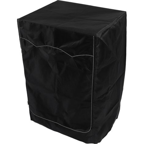 Housse Machine à Laver et Sèche-linge, Compatible Frontale, Imperméable Anti-UV Anti-Poussière, Protection Toutes Saisons, Noir 60x60x88cm (1/5)