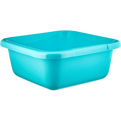 Curver 228030 - Bacinella Quadrata, 6 Litri, In Plastica, Turchese, 29 x 29 x 12 cm (1/4)