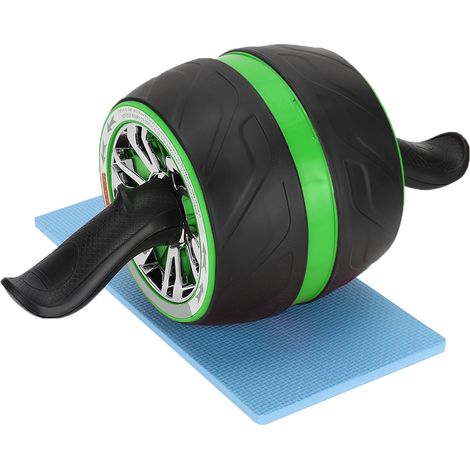 Rouleau de fitness abdominal pour usage domestique, silencieux et résistant à l'usure, outil d'exercice abdominal (vert) (1/5)
