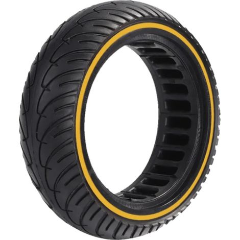 Accessoires de mobilité sur roues, caoutchouc souple, rembourrage amélioré, 1x 8.5 roue "ligne jaune" (1/2)